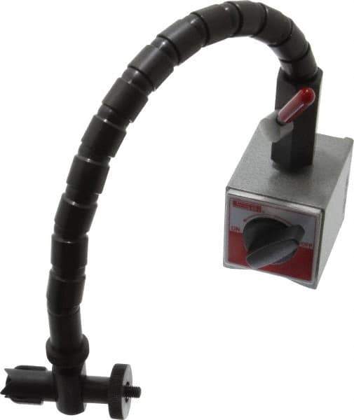 Value Collection - 2-5/16" Long x 2-3/8" Wide x 2-5/32" High Magnetic Indicator Base with On/Off Switch - Flexible Arm - Apex Tool & Supply
