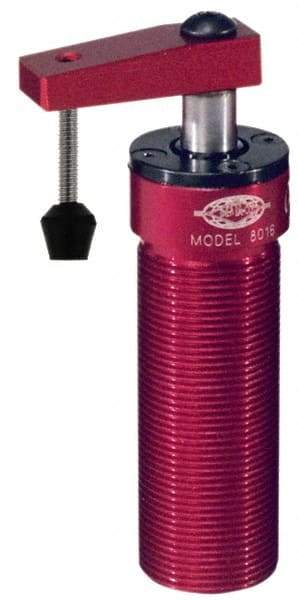 De-Sta-Co - 67 Lb Clamping Force, Right Hand Swing, 31.75mm Total Stroke, Single-Acting Pneumatic Swing Clamp - 1/8 NPT Port, 80.5mm Body Length x 54.1mm Body Width, 1.17 Cu In (Clamp), 1.42 Cu In (Unclamp), 130 Max psi - Apex Tool & Supply