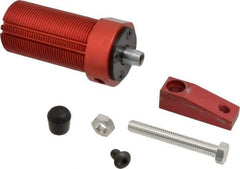 De-Sta-Co - 67 Lb Clamping Force, Left Hand Swing, 31.75mm Total Stroke, Single-Acting Pneumatic Swing Clamp - 1/8 NPT Port, 80.5mm Body Length x 54.1mm Body Width, 1.17 Cu In (Clamp), 1.42 Cu In (Unclamp), 130 Max psi - Apex Tool & Supply