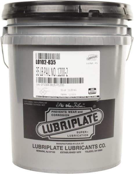 Lubriplate - 35 Lb Pail Lithium Extreme Pressure Grease - Beige, Extreme Pressure & High Temperature, 300°F Max Temp, NLGIG 2, - Apex Tool & Supply