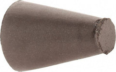 Cratex - 5/8" Max Diam x 1" Long, Taper, Rubberized Point - Medium Grade, Silicon Carbide, 1/4" Arbor Hole, Unmounted - Apex Tool & Supply