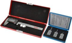 SPI - 6" OAL, Accurate up to 0.001", Caliper O-Ring Groove Gage - 3 Pieces - Apex Tool & Supply