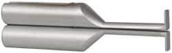 SPI - Accurate up to 0.001", 0.025" Wide Flange, 0.2" Groove Depth, Hard Chrome Steel Caliper Groovemaster - 1 Piece, 1" Bore Depth, For Use with 6" Vernier, Dial & Digital Calipers - Apex Tool & Supply