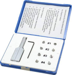 SPI - Chrome Caliper Inside Diameter Attachment - 8 Pieces, 0.6, 1, 1.5 & 2.5 to 1, 1.5, 2.5 & 4mm Pitch, For Use with 6" Dial or Electronic Calipers - Apex Tool & Supply