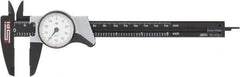 SPI - 0" to 6" Range, 0.001" Graduation, 0.1" per Revolution, Dial Caliper - White Face, 1.57" Jaw Length - Apex Tool & Supply