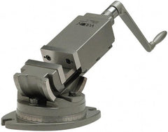 Wilton - 5" Jaw Width, 5" Jaw Opening Capacity, 2-Way Angle Swivel Machine Vise - Manual Operation, 1 Station, 18-13/64" Long x 9-45/64" High x 2" Deep, Alloy Steel - Apex Tool & Supply