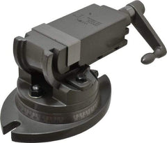 Wilton - 2" Jaw Width, 2" Jaw Opening Capacity, 2-Way Angle Swivel Machine Vise - Manual Operation, 1 Station, 8-29/32" Long x 5" High x 15/16" Deep, Alloy Steel - Apex Tool & Supply