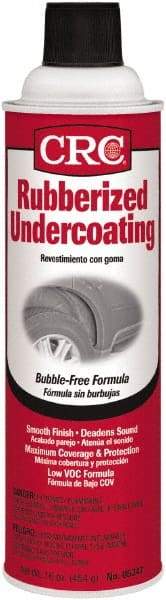 CRC - 20 oz Black Automotive Rubberized Coating - Comes in Can - Apex Tool & Supply