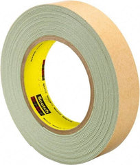 3M - 1" Wide x 10 Yd Long Green Rubber Masking Tape - Series 60894, 33 mil Thick, 25 In/Lb Tensile Strength - Apex Tool & Supply