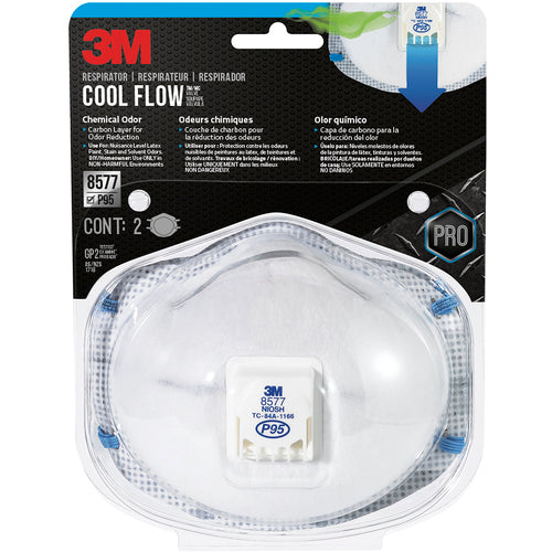 3M Chemical Odor Valved Respirator 8577C2-DC-PS - Apex Tool & Supply