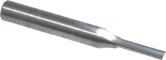 Onsrud - 1/8" Diam, 1/4" Shank Diam, 1/2" Length of Cut, 1 Flute Single Edge Straight Router Bit - 2" Overall Length, Right Hand Cut, Solid Carbide - Apex Tool & Supply
