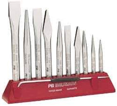 Value Collection - 6-1/2" OAL x 9/32" Blade Width Cross Chisel - 15/32" Stock - Apex Tool & Supply