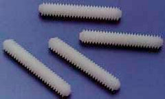 Micro Plastics - #10-32 2" OAL Fully Threaded Stud - Nylon, Nylon Finish - Apex Tool & Supply
