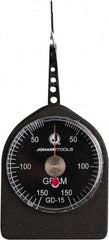 Jonard Tools - 0.33 Lb. Capacity, Mechanical Tension and Compression Force Gage - 5 gf Resolution, Aluminum Housing - Apex Tool & Supply