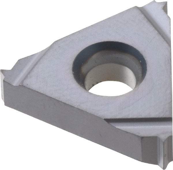 Kennametal - 16ER External Right Hand 27 NPT Laydown Threading Insert - Grade KC5025, TiAlN Coated Carbide, 9.53mm Inscribed Circle - Apex Tool & Supply