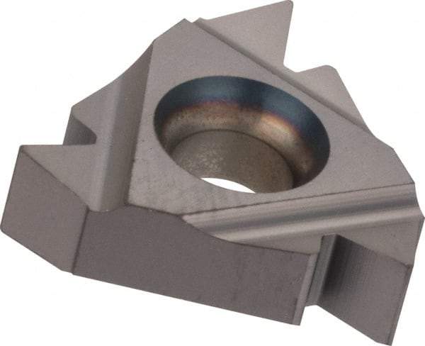 Kennametal - 16ER External Right Hand 8 NPT Laydown Threading Insert - Grade KC5025, TiAlN Coated Carbide, 9.53mm Inscribed Circle - Apex Tool & Supply