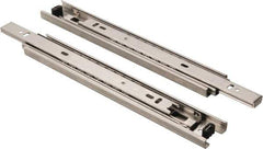 Sugatsune - 9-27/32" Slide Length, 9-9/16" Travel Length, Stainless Steel Ball Bearing Slide - 92 Lb Capacity at Full Extension - Apex Tool & Supply