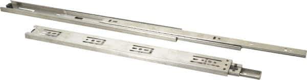 Sugatsune - 15-3/4" Slide Length, 16" Travel Length, Stainless Steel Ball Bearing Slide - 79 Lb Capacity at Full Extension - Apex Tool & Supply