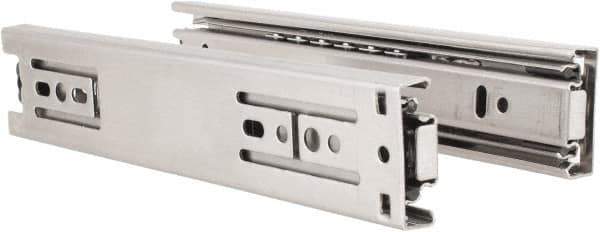 Sugatsune - 7-7/8" Slide Length, 7-7/8" Travel Length, Stainless Steel Ball Bearing Slide - 98 Lb Capacity at Full Extension - Apex Tool & Supply