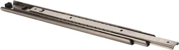 Sugatsune - 17-11/16" Slide Length, 19-1/16" Travel Length, Stainless Steel Ball Bearing Slide - 215 Lb Capacity at Full Extension - Apex Tool & Supply