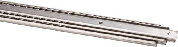 Sugatsune - 27-9/16" Slide Length, 28-3/4" Travel Length, Stainless Steel Ball Bearing Slide - 155 Lb Capacity at Full Extension - Apex Tool & Supply