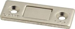 Sugatsune - 1-39/64" Long x 1-5/8" Wide x 2.6" High, Steel & Neodymium Neodymium Thin Magnet Catch - Nickel Coated, 8.8 Magnetic Force - Apex Tool & Supply