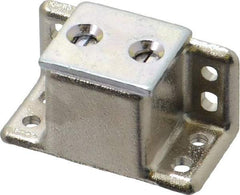 Sugatsune - 1-37/64" Long x 3/4" Wide x 3/4" High, Zinc Alloy Heavy Duty Magnetic Catch - Nickel Coated, 6.6 Magnetic Force, 7/8" Long Strike, 3/4" Wide Strike - Apex Tool & Supply