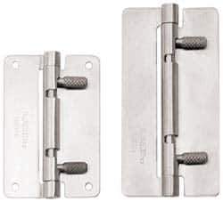 Sugatsune - 3-15/16" Long x 1-31/32" Wide x 1/16" Thick, Quick Release Hinge - Stainless Steel, Polished Finish - Apex Tool & Supply