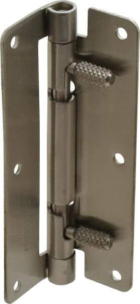 Sugatsune - 3-15/16" Long x 1-31/32" Wide x 1/16" Thick, Quick Release Hinge - Stainless Steel, Polished Finish - Apex Tool & Supply