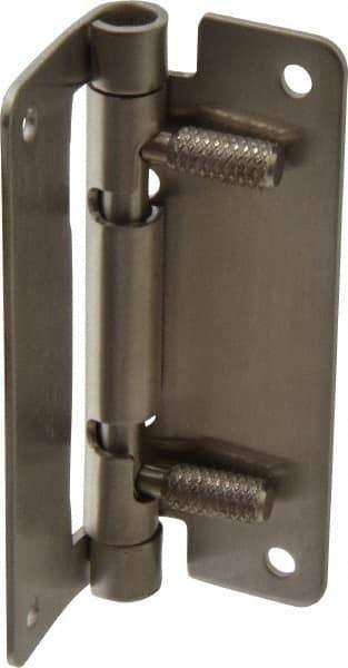 Sugatsune - 2-61/64" Long x 1-31/32" Wide x 1/16" Thick, Quick Release Hinge - Stainless Steel, Polished Finish - Apex Tool & Supply