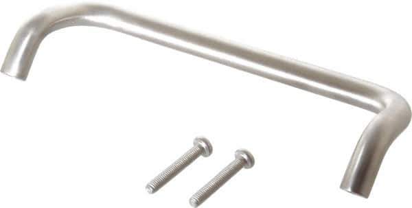 Sugatsune - 15/32" Handle Diam, Satin Finish Stainless Steel Drawer Pull - 1-31/32" Projection, 6-19/64" Center to Center, 6-25/32" Wide - Apex Tool & Supply