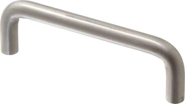 Sugatsune - 25/64" Handle Diam, Satin Finish Stainless Steel Drawer Pull - 1-3/8" Projection, 4" Center to Center, 316 Grade, 4-3/8" Wide - Apex Tool & Supply
