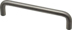 Sugatsune - 25/64" Handle Diam, Satin Finish Stainless Steel Drawer Pull - 1-3/8" Projection, 5" Center to Center, 316 Grade, 5-3/8" Wide - Apex Tool & Supply