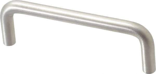 Sugatsune - 5/16" Handle Diam, Satin Finish Stainless Steel Drawer Pull - 1-11/32" Projection, 3-1/2" Center to Center, 316 Grade, 3-13/16" Wide - Apex Tool & Supply