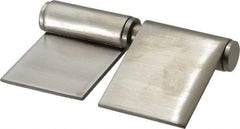 Sugatsune - 4" Long x 2-5/32" Wide x 15/32" Thick, Flag Hinge - Stainless Steel, Satin Finish - Apex Tool & Supply