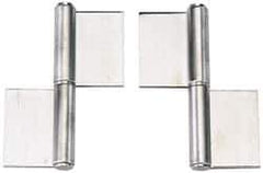 Sugatsune - 6" Long x 2-5/32" Wide x 15/32" Thick, Flag Hinge - Stainless Steel, Satin Finish - Apex Tool & Supply