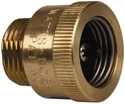 Watts - 125 Max psi, Chrome Plated Brass, Hose Connection Vacuum Breaker - EPDM Seal, Stainless Steel Spring, FIP X Hose End Connections - Apex Tool & Supply