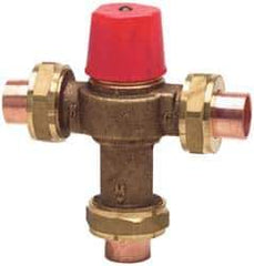 Watts - Union Thread End Connections, 3/4" Pipe, Temperature Control Valve - 150 Max Working psi - Apex Tool & Supply