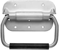Value Collection - 4-3/4" Wide Plate x 2-3/4" High Plate, 4-3/8" Bail ID, Spring Loaded Chest Handle - 5.06" Wide x 4-3/8" High, Caustic Dipped & Alodine Finish - Apex Tool & Supply