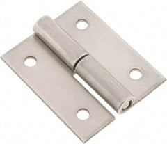Made in USA - 2" Long x 1.68" Wide x 0.08" Thick, Slip Joint Hinge - Stainless Steel - Apex Tool & Supply