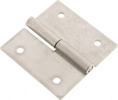 Made in USA - 2-1/2" Long x 2-1/2" Wide x 0.075" Thick, Slip Joint Hinge - Stainless Steel - Apex Tool & Supply