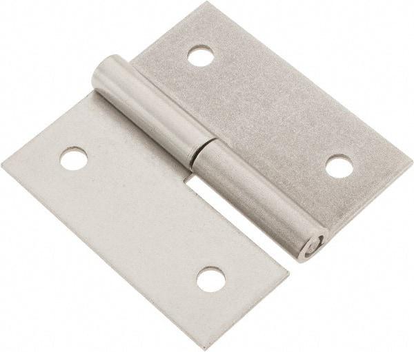Made in USA - 3" Long x 3" Wide x 0.093" Thick, Slip Joint Hinge - Stainless Steel - Apex Tool & Supply