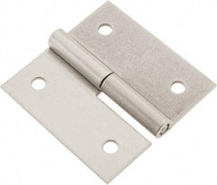 Made in USA - 3" Long x 3" Wide x 0.093" Thick, Slip Joint Hinge - Stainless Steel - Apex Tool & Supply