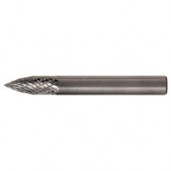 SG-6 Double Cut Solid Carbide Bur-Pointed Tree Shape - Apex Tool & Supply