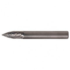 SG-6 Double Cut Solid Carbide Bur-Pointed Tree Shape - Apex Tool & Supply