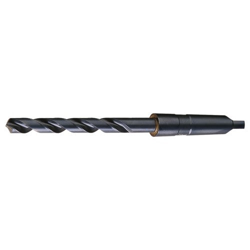 13/32 RHS / RHC HSS 118 Degree Radial Point Taper Shank Taper Length Drill - Steam Oxide - Exact Industrial Supply