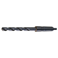 27/32 RHS / RHC HSS 118 Degree Radial Point Taper Shank Taper Length Drill - Steam Oxide