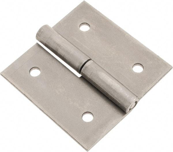 Made in USA - 2-1/2" Long x 2-1/2" Wide x 0.093" Thick, Slip Joint Hinge - Steel - Apex Tool & Supply