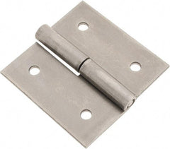 Made in USA - 2-1/2" Long x 2-1/2" Wide x 0.093" Thick, Slip Joint Hinge - Steel - Apex Tool & Supply