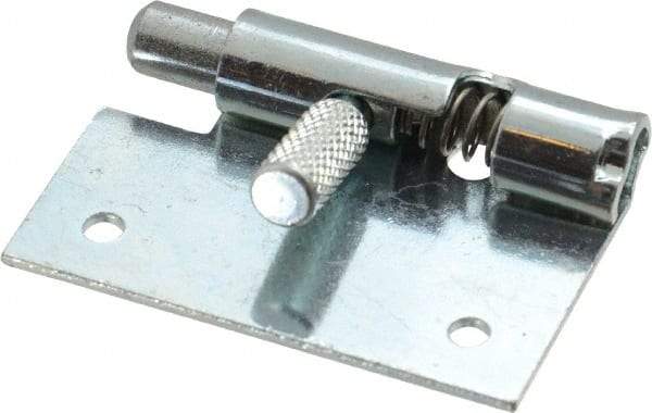 Made in USA - 1-3/4" Long x 1" Wide x 0.05" Thick, Un-Hinge - Steel, Zinc Plated Finish - Apex Tool & Supply